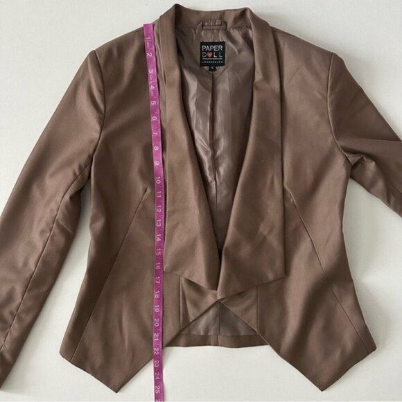 Paper Doll Women’s Draped Front Blazer Size S - Picture 12 of 15